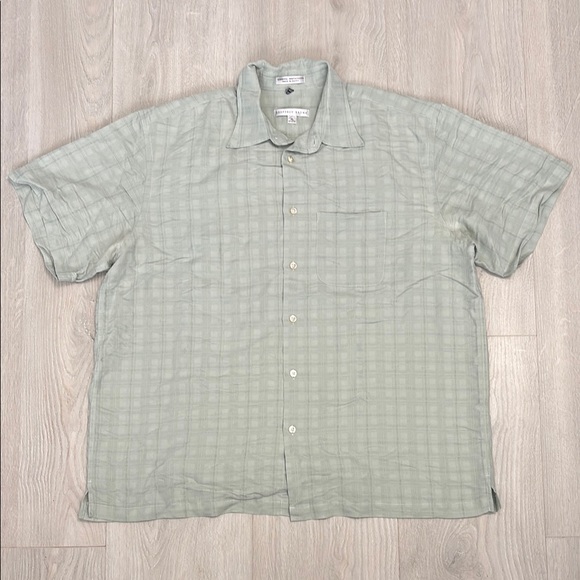 🔥BUNDLESALE Mens XL Geoffrey Beene Green Casual Button Down Shirt - Picture 1 of 4
